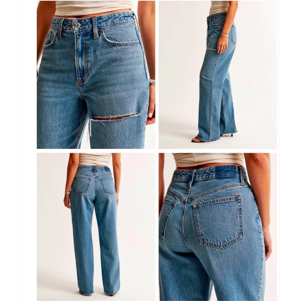 Abercrombie & Fitch Blue Flare Jeans - Picture 2 of 8